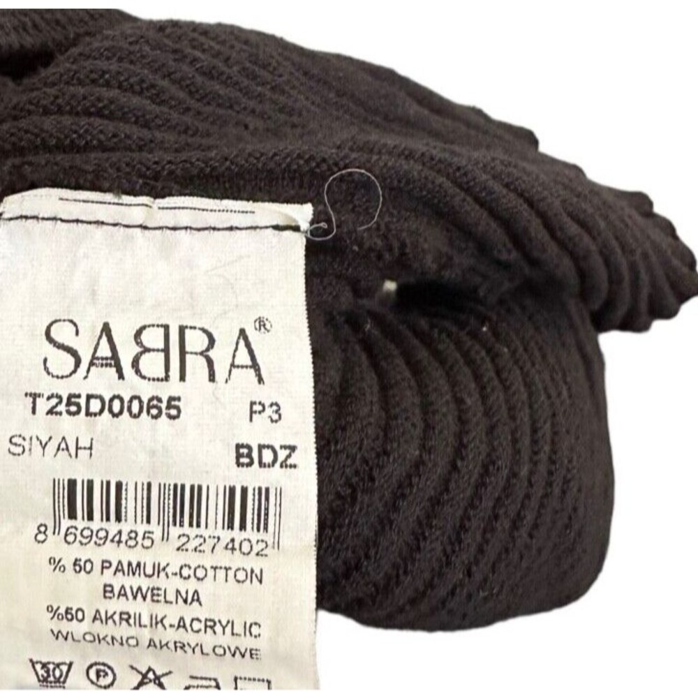 Sabra Women's Open Front Knit Cardigan Long Sleeve Cotton Acrylic Size S Black - Picture 7 of 9